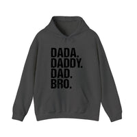 Dada Daddy Dad Bro Hoodie — Dark Heather