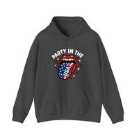 Party In The USA Lips Hoodie — Dark Heather