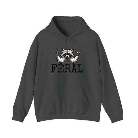 Feral Raccoon Rock Hands Hoodie