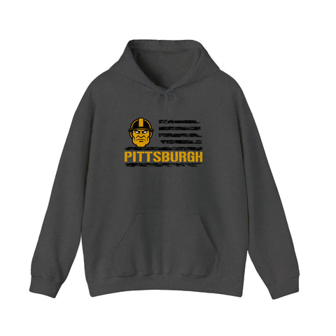 Pittsburgh Steel Worker Flag Hoodie