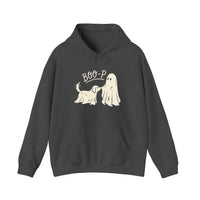 Boo-P Ghost Dog Nose Boop Hoodie — Dark Heather