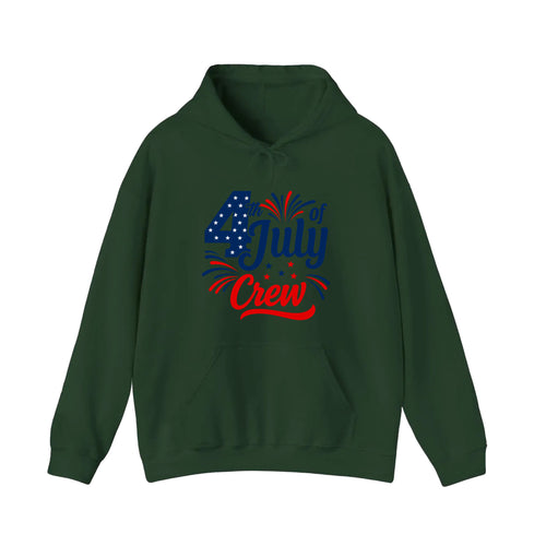 4th Of July Crew Hoodie — Forest Green