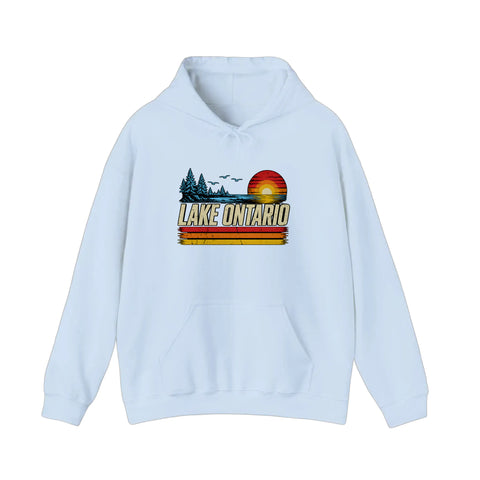Lake Ontario Retro Sunset Hoodie