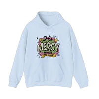 His Mercy Rewrote My Story Hoodie — Light Blue