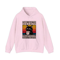 I Have Selective Hearing Hoodie — Light Pink