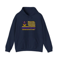 Minnesota Viking Flag Hoodie — Navy