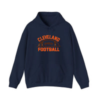 Cleveland Football Vintage Arch Hoodie — Navy