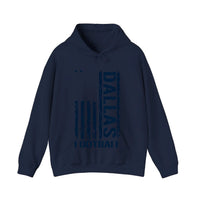Dallas Football Distressed Flag Hoodie — Navy
