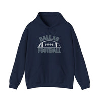 Dallas Football Vintage Arch Hoodie — Navy