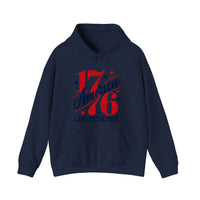 America 1776 Land Of The Free Hoodie — Navy