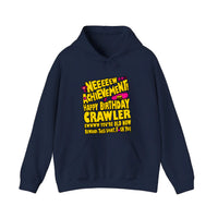 New Achievement Happy Birthday Crawler Hoodie — Navy