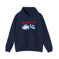 Le Weekend Coffee And Croissant Hoodie — Navy