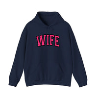 Wife Varsity Arch Hoodie — Navy