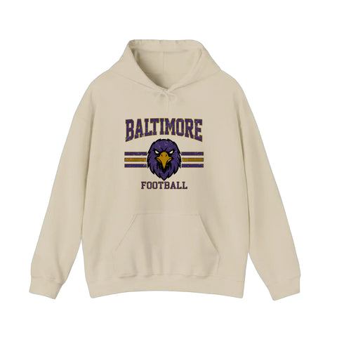 Baltimore Football Raven Mascot Hoodie