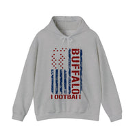 Buffalo Flag Football Hoodie — Sport Grey