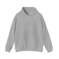 He Is Risen Brush Cross Hoodie — Sport Grey