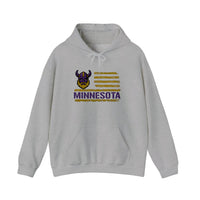 Minnesota Viking Flag Hoodie — Sport Grey