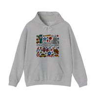 Happy 250 America Doodle Hoodie — Sport Grey