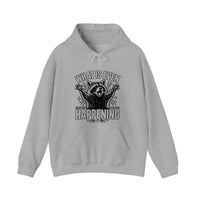 What Is Even Happening Raccoon Hoodie — Sport Grey