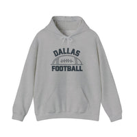 Dallas Football Vintage Arch Hoodie — Sport Grey