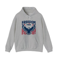 Freedom Not Free Eagle Hoodie — Sport Grey