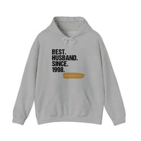 best_husband_dark print Hoodie — Sport Grey