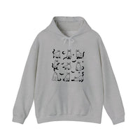 Ghost Cats Under Sheets Hoodie — Sport Grey