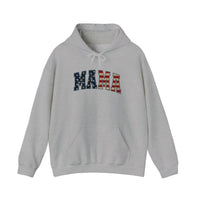 Stars And Stripes Mama Hoodie — Sport Grey