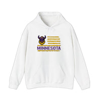 Minnesota Viking Flag Hoodie — White