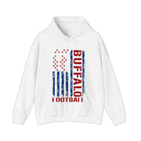 Buffalo Flag Football Hoodie — White