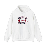 Houston Football Vintage Arch Hoodie — White