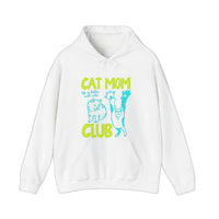Cat Mom Club Hoodie — White