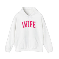 Wife Varsity Arch Hoodie — White