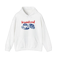 Le Weekend Coffee And Croissant Hoodie — White