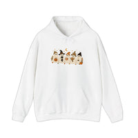 Cozy Autumn Ghost Squad Hoodie — White