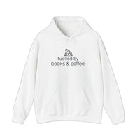Fuelled By Books And Coffee Hoodie — White