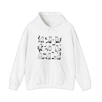 Ghost Cats Under Sheets Hoodie — White