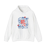 Baseball Mama Hoodie — White