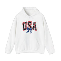 USA Varsity Star Bow Hoodie — White