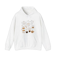 Cozy Coffee And Tea Collection Hoodie — White