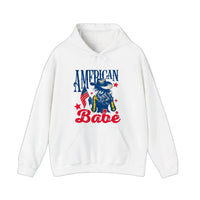 American Babe Cowgirl Flag Hoodie — White