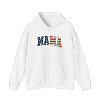 Stars And Stripes Mama Hoodie — White