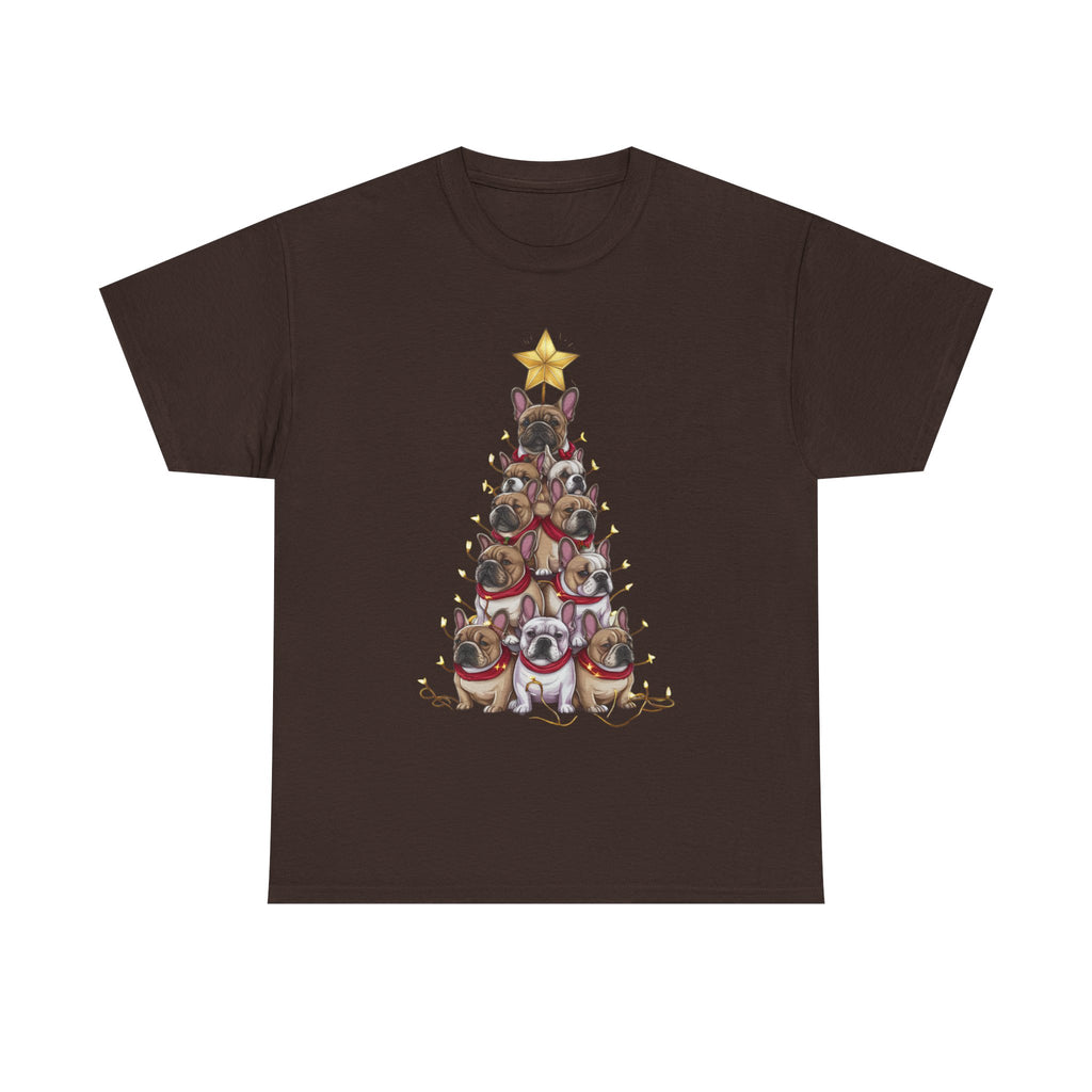 Frenchie Holiday Tree Tee