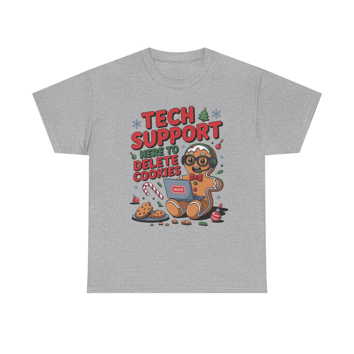 Gingerbread Tech Support Tee