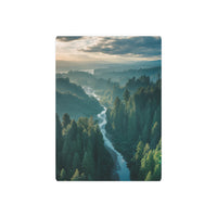 Dawn Over a Winding River Valley