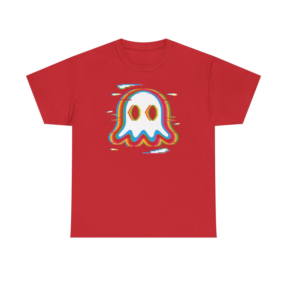 Glitch Rainbow Ghost Tee