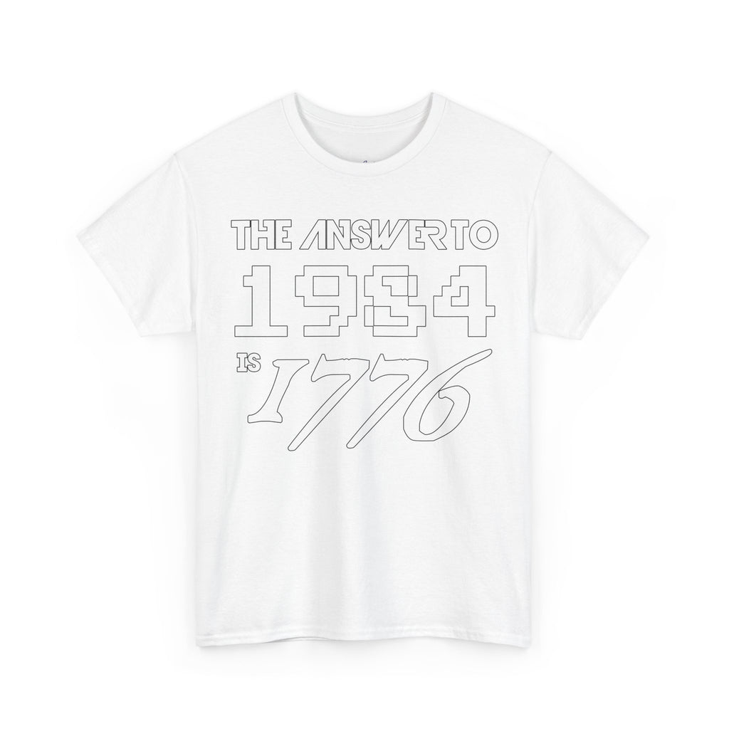 Answer To 1984 Is 1776 New White Premium T-Shirt