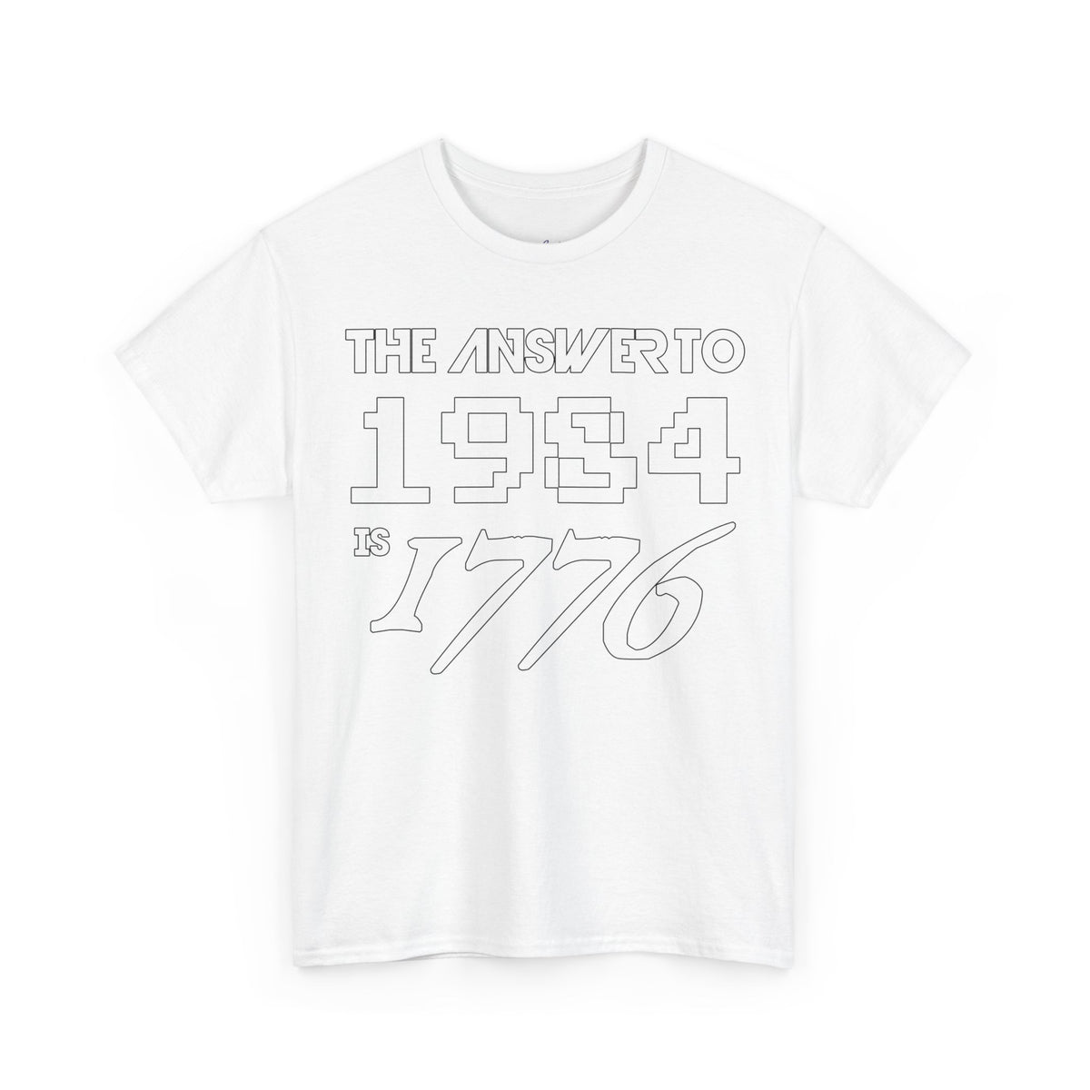 Answer To 1984 Is 1776 New White Premium T-Shirt