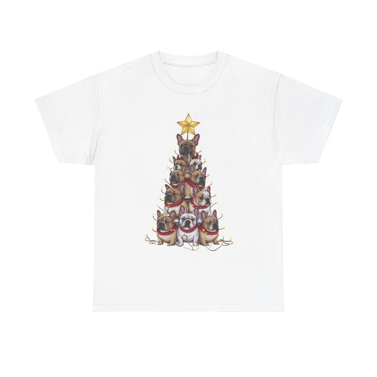 Frenchie Holiday Tree Tee