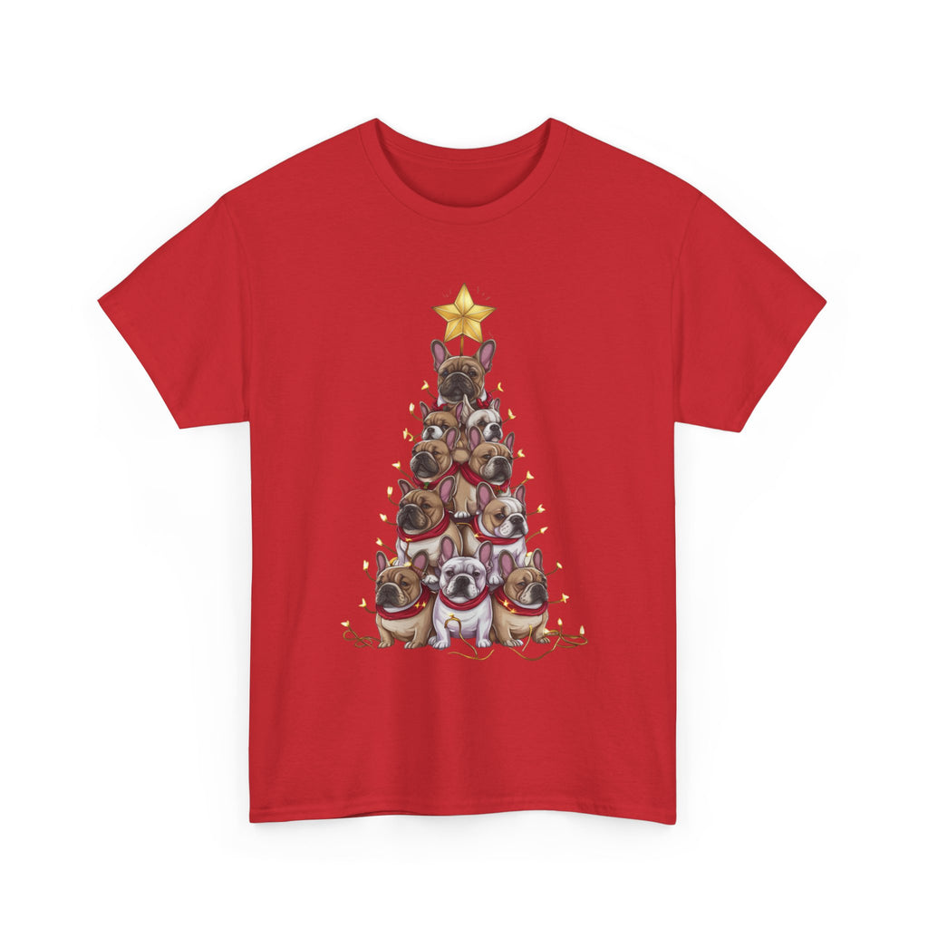 Frenchie Holiday Tree Tee